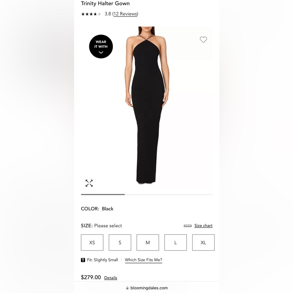 Nookie Black Gown
